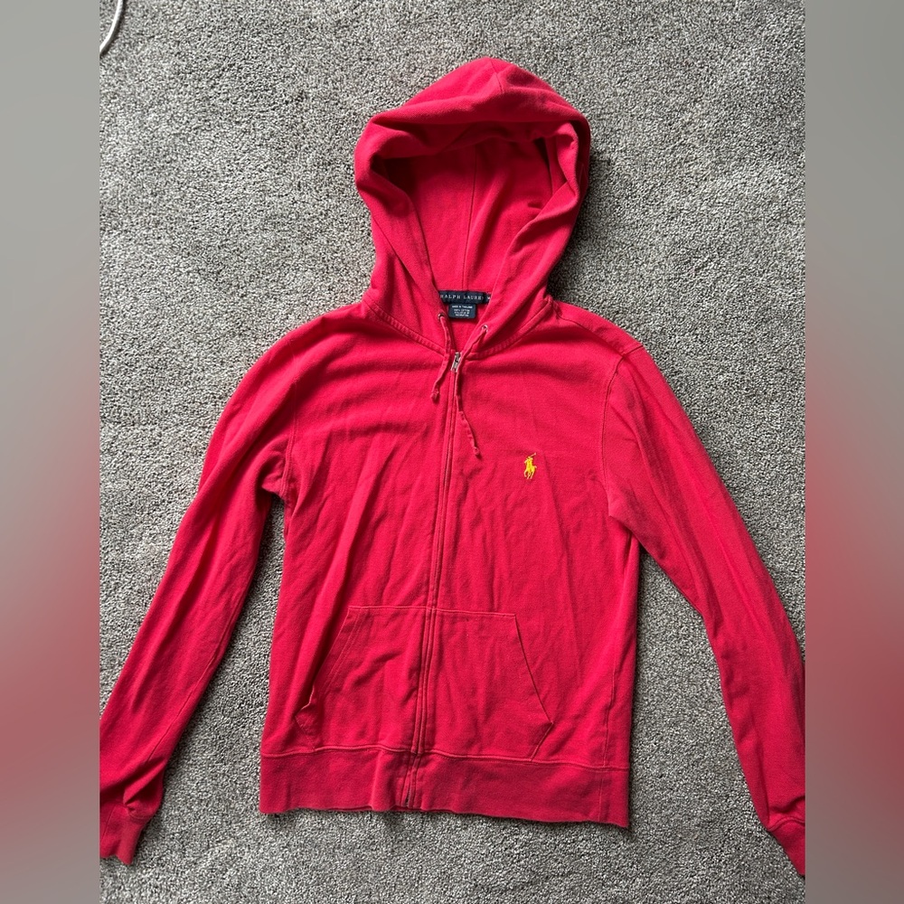Ralph Lauren Polo Light Weight Hoodie Zip Up - Medium